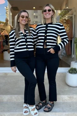 Gala Cardigan Black/White