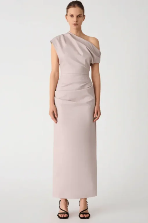 Gia Midi Dress Faded Silver