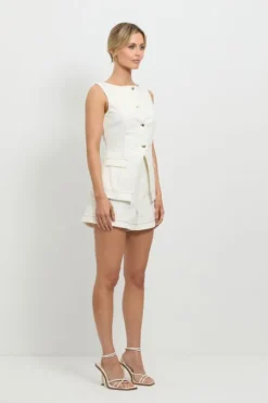 Good Vibes Shorts White
