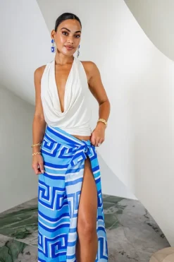 Greco Disco Sarong Blue Greco Key