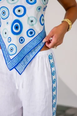 Greco Disco Silk Scarf Evil Eye