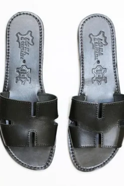 H Sandals Black