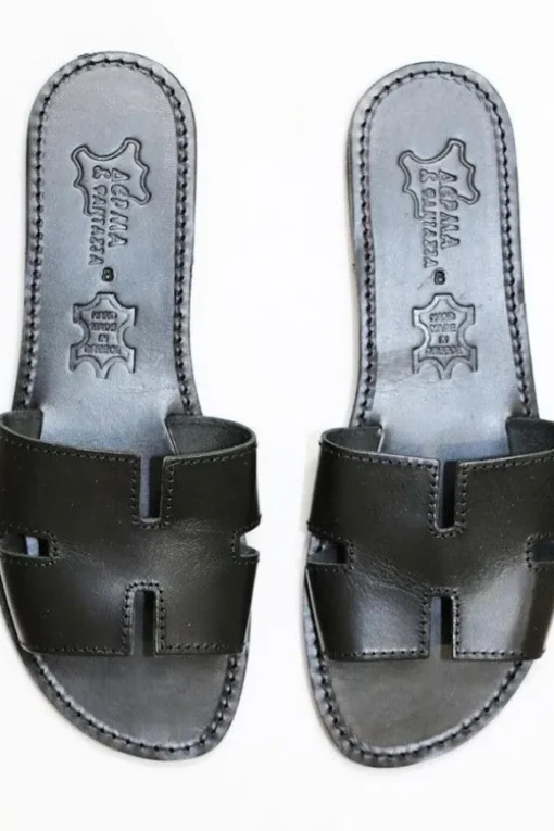 H Sandals Black