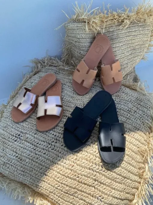 H Sandals Black