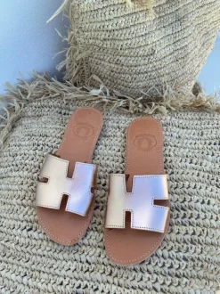 H Sandals Gold