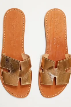 H Sandals Gold