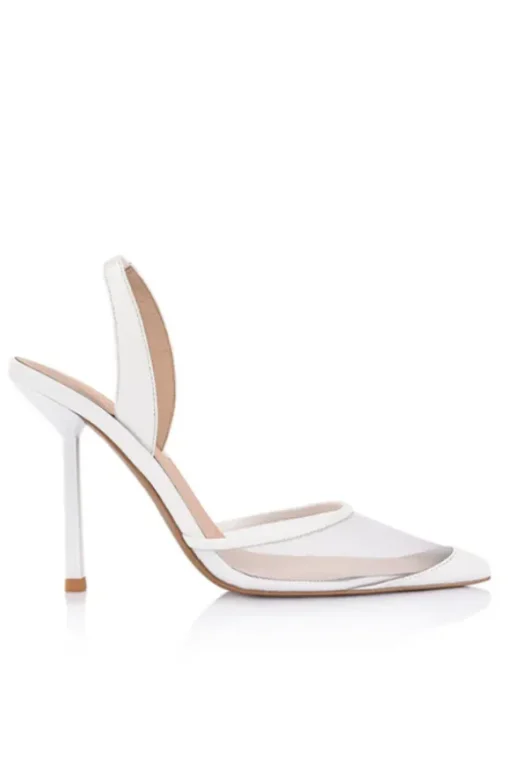 Harley Heel White Mesh