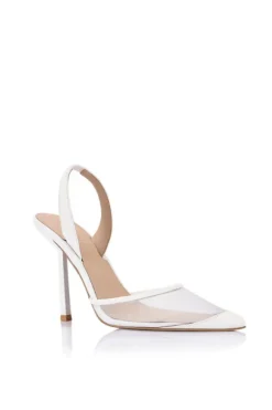 Harley Heel White Mesh