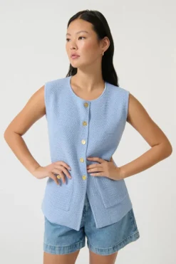 Helena Gilet Blue