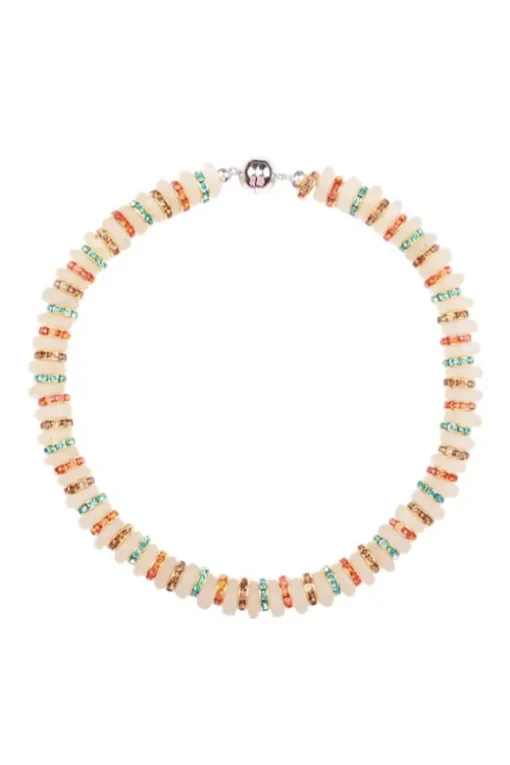 Heron Glass Necklace Multi