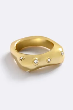 Iced Out Ring Gold