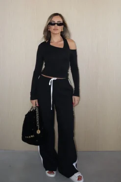 Issy Long Sleeve Top Black