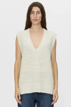 Izara Knit Vest Stone