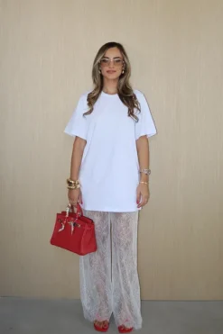 Jordi Lace Pant White