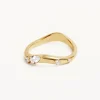18k Gold Vermeil Gold Chasing Tides Ring