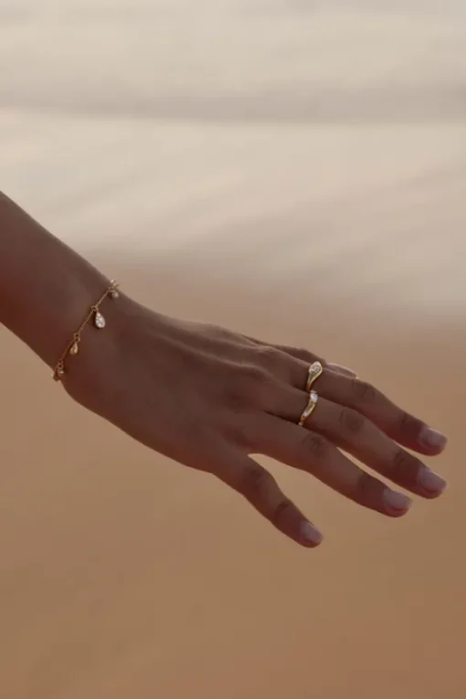 18k Gold Vermeil Gold Chasing Tides Ring
