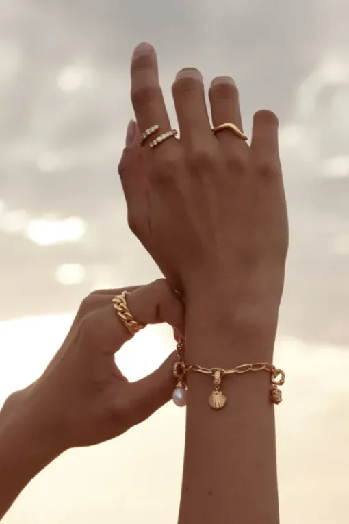 18k Gold Vermeil Gold Endless Tides Ring