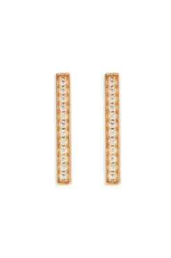 18k Gold Vermeil With Love Hoops