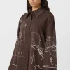 Laguna Shirt Chocolate Map Print
