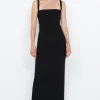 Leora Tuck Maxi Dress Black