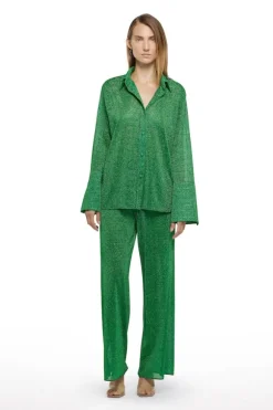 Lumiere Sleeves Shirt Emerald Green