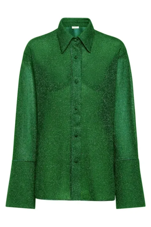 Lumiere Sleeves Shirt Emerald Green