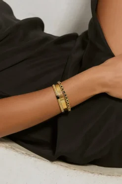 Maeve Gold Bracelet Black