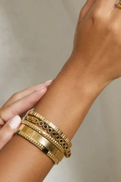 Maeve Gold Bracelet Black