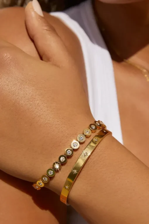 Maeve Gold Bracelet Stone