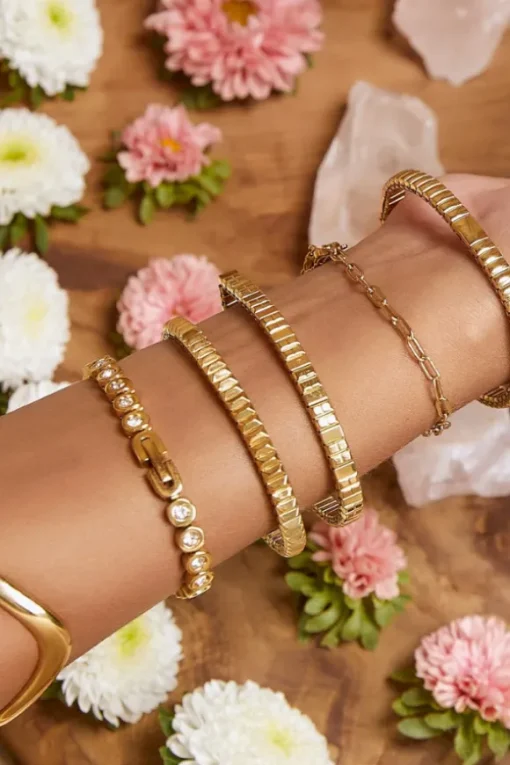 Maeve Gold Bracelet Stone