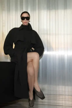 Moriallas Trench Coat Black