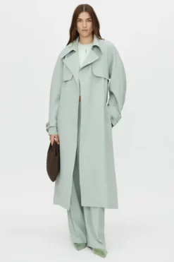 Moriallas Trench Coat Sage Green