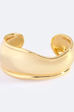 Palm Spring Cuff Small Fearless Finish Gold