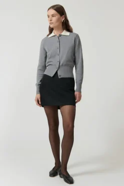 Sarah Cardigan Heather Grey
