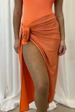Sneaky Long Sarong Orange