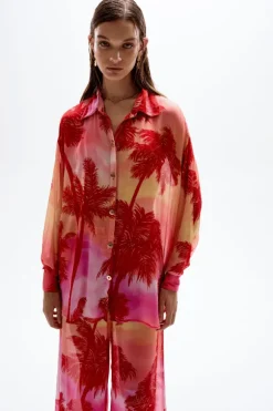 Solace Button Up Shirt Palm