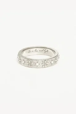 Sterling Silver Live In Grace Ring