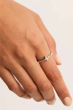 Sterling Silver Live In Light Ring