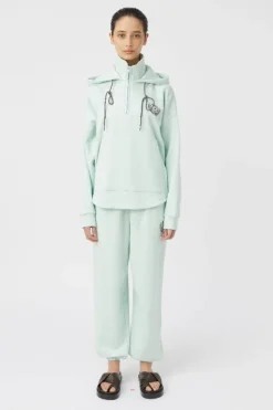 Wade Zip Up Hoodie Pale Mint